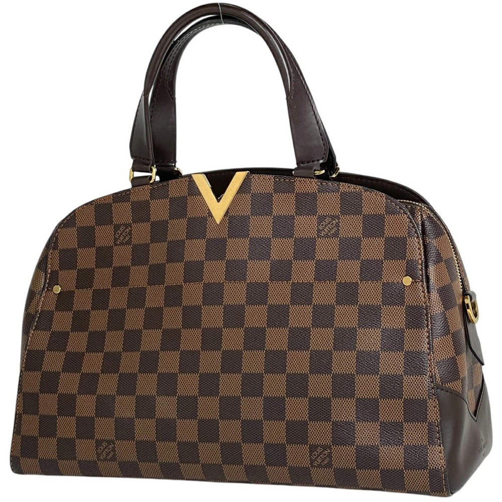 Louis Vuitton Kensington Bowling Handbag Damier Brown